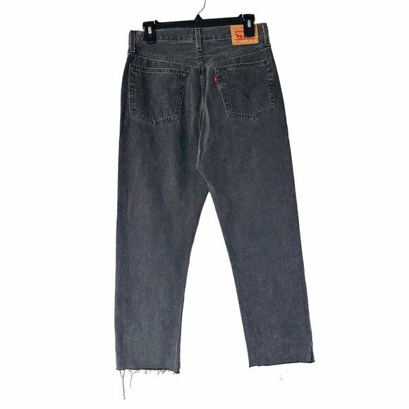 ⭐Levi's 501 Original Cropped Jeans Womens 27x26 Button Fly 27x26 Denim Gray New⭐ - Picture 3 of 11